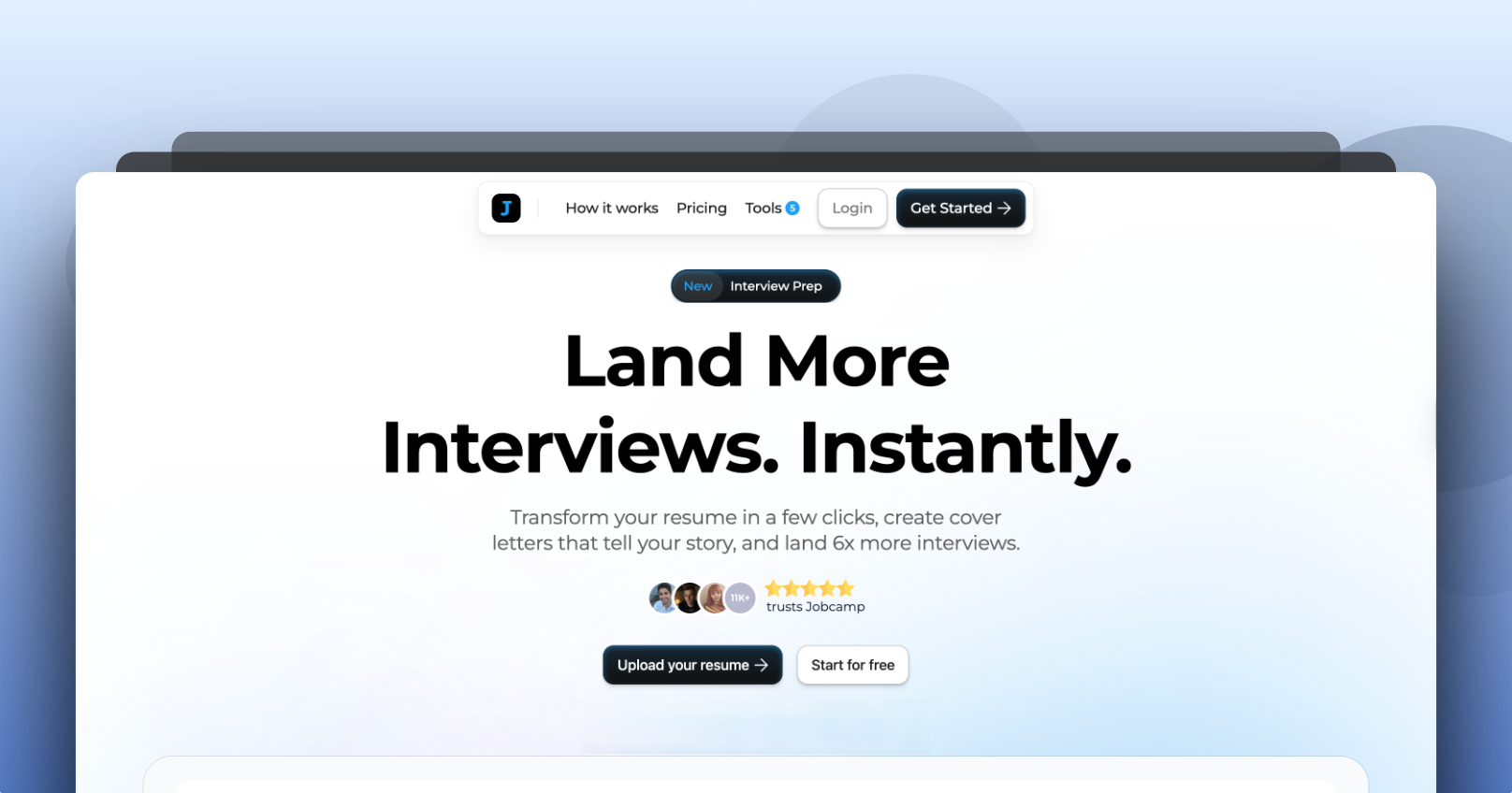 Jobcamp screenshot 1